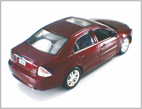 Druckgegossene Legierungs-dunkelrote kundenspezifische Modellbau-Auto-Ford-Minifusion 2006 als Geschenk fournisseur