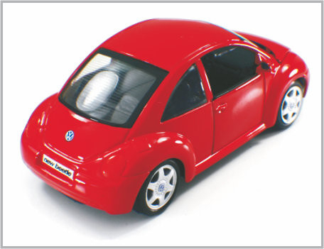 Druckgegossene Legierungs-rote kundenspezifische Modellbau-Miniautos Volkswagen New Beetle als Geschenk fournisseur