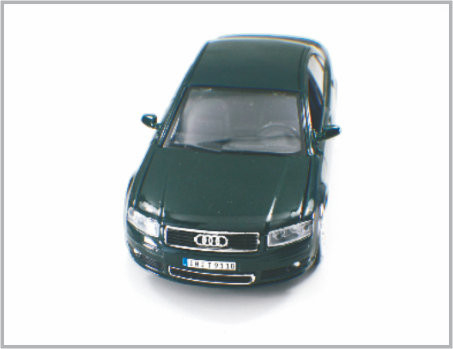 1/24 goss Legierungs-helle schwarze kundenspezifische Modellbau-Autos Audi A8 als nach Hause Decoratio druck fournisseur