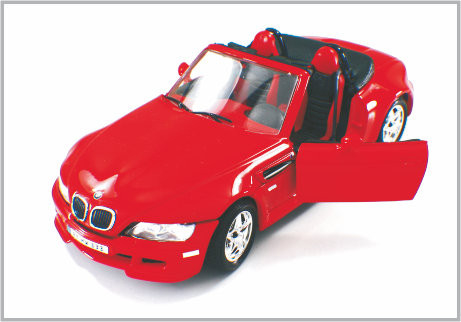 1/24 druckgegossener Legierungs-roter kundenspezifischer Modellbau-Autos BMW-offener Tourenwagen als nach Hause Decoratio fournisseur