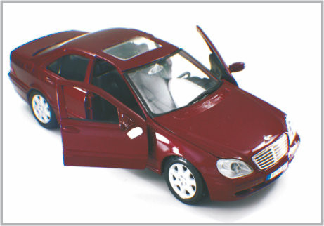 1/24 goss Legierungs-dunkelrote kundenspezifische Modellbau-Auto-Mercedes- Benzsklasse als Decoratio druck fournisseur
