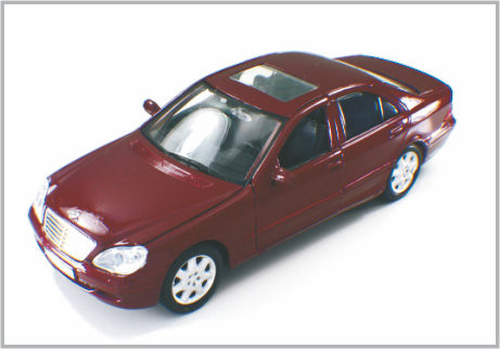 1/24 goss Legierungs-dunkelrote kundenspezifische Modellbau-Auto-Mercedes- Benzsklasse als Decoratio druck fournisseur