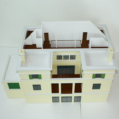 Handelsgebäude-Miniaturarchitekturmodell-Plan-Holz-Basis fournisseur