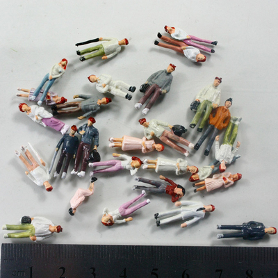 1:100 malten Architekturmodellbaumaterialien/Modell Leute Action-Figur 1.8cm fournisseur